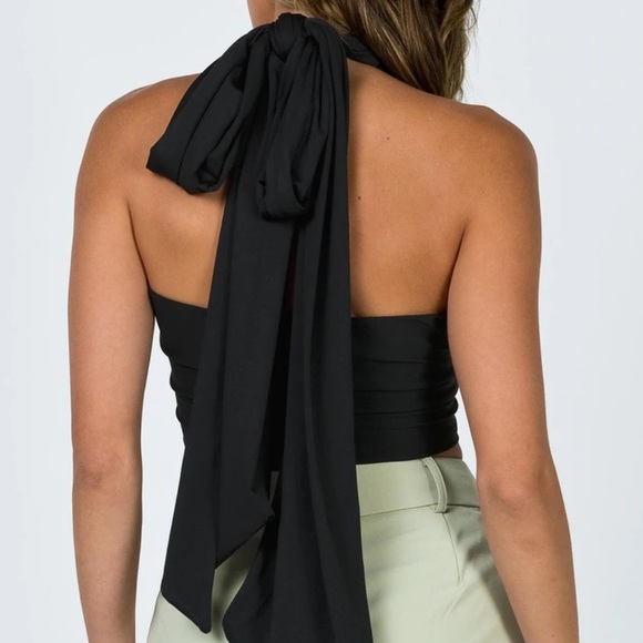 Princess polly MIDNIGHT TOP BLACK - Picture 3 of 4